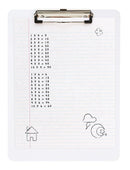 Whiteboard Clipboards, Low Profile Clip, 6 Pack Clipboards Blue Summit Supplies