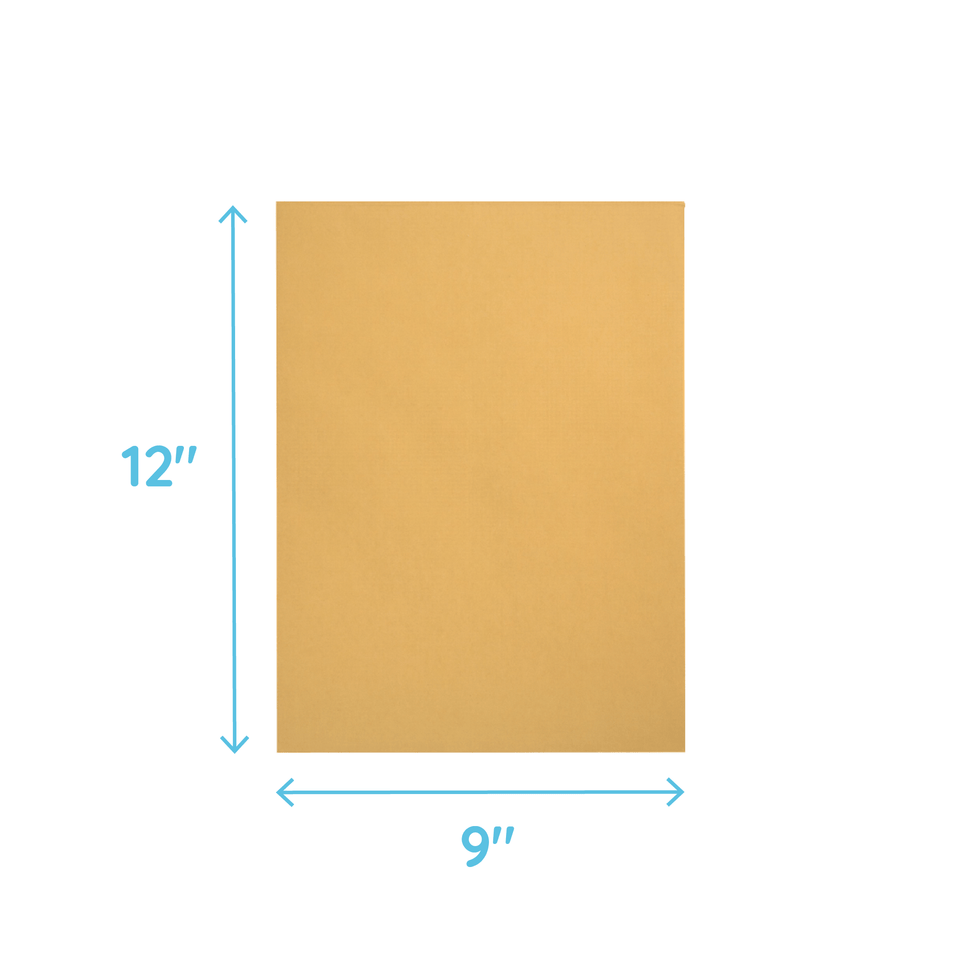 Catalog Envelopes, 9" x 12", Kraft Paper, 100 Count Envelopes Blue Summit Supplies