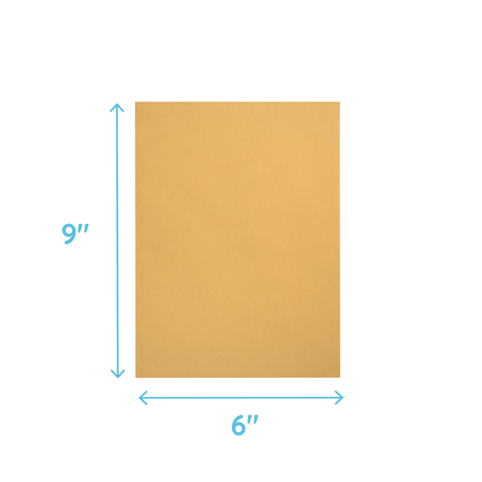 Catalog Envelopes, 6" x 9", Kraft Paper, 100 Count Envelopes Blue Summit Supplies