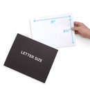 Hanging File Folders, Letter Size, Black, 25 Pack Folders Blue Summit Supplies