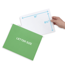 Hanging File Folders, Letter Size, Green, 25 Pack Folders Blue Summit Supplies