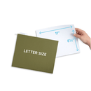 Hanging File Folders, Letter Size, Green, 25 Pack Folders Blue Summit Supplies