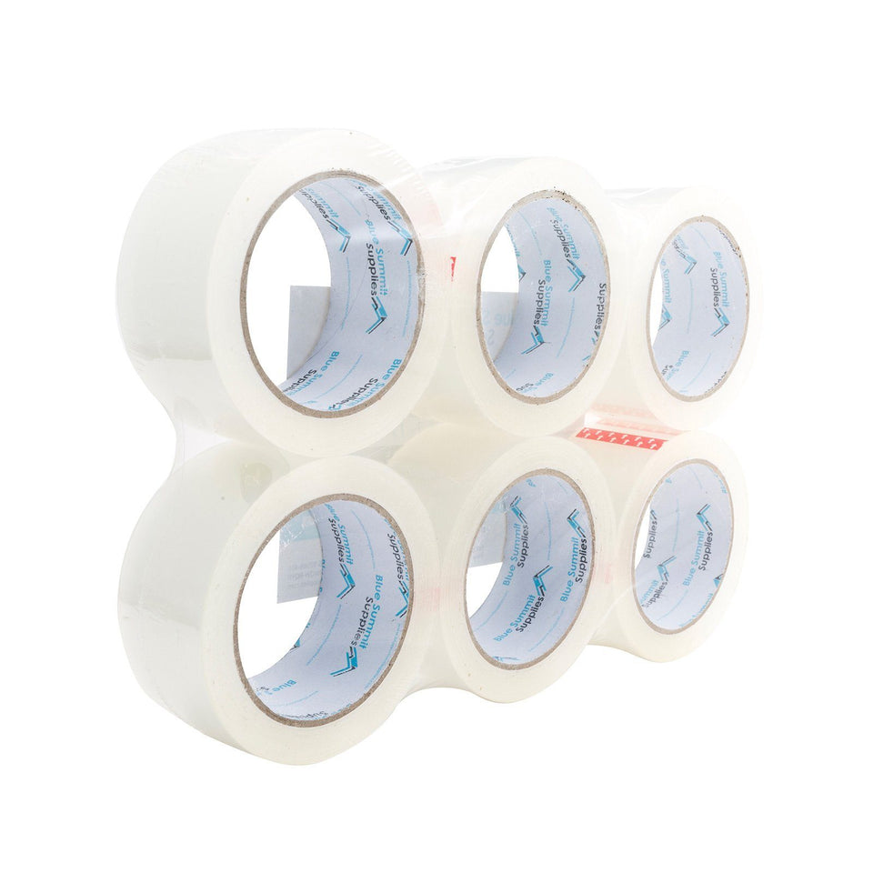 Heavy Duty Packaging Tape, 6 Pack Tape Blue Summit Supplies