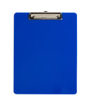 Plastic Clipboards, Low Profile Clip, Blue, 6 Pack Clipboards Blue Summit Supplies