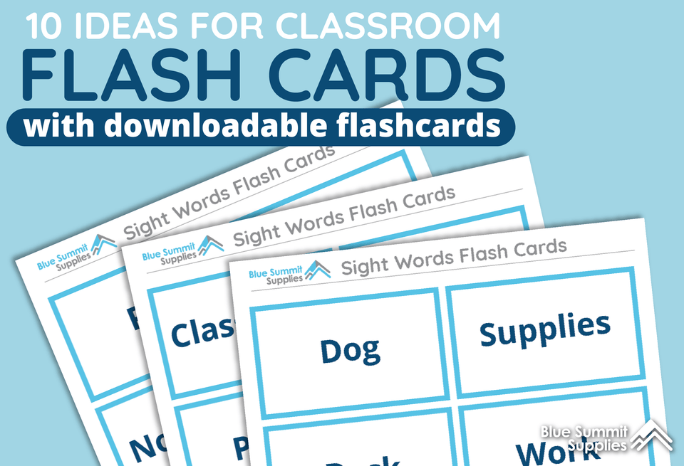 10 Creative Ideas for Classroom Flash Cards: Kids Games and Active Learning Tools