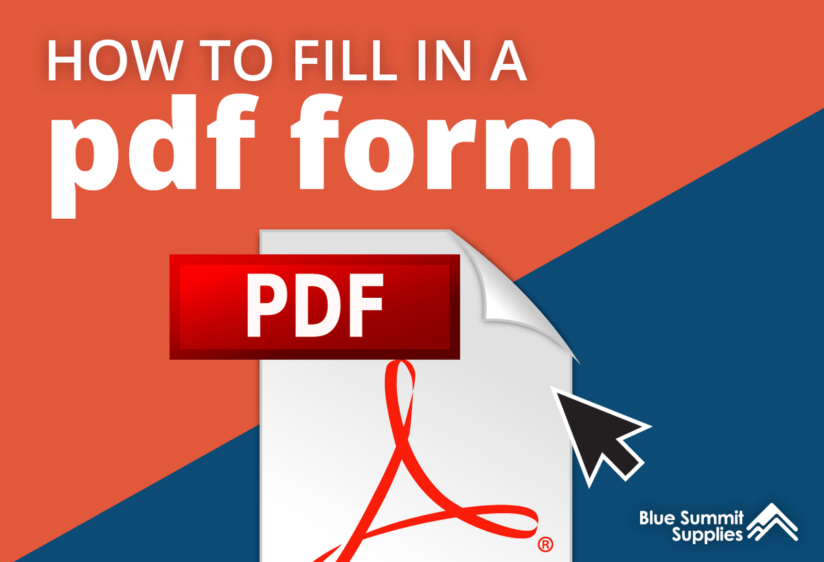Complete Pdf Form How to Fill in a PDF Form