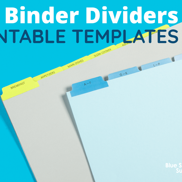 Easy DIY Index Card Guides/Tabs/Dividers
