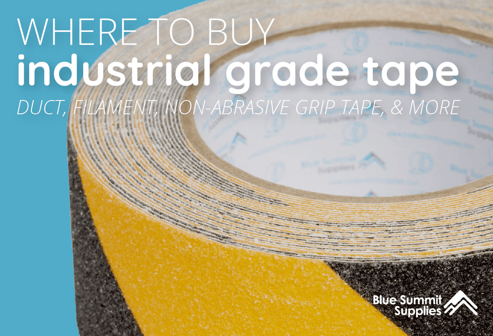 Where to Buy Industrial Grade Tape: Duct, Filament, Non-Abrasive Grip Tape, and More