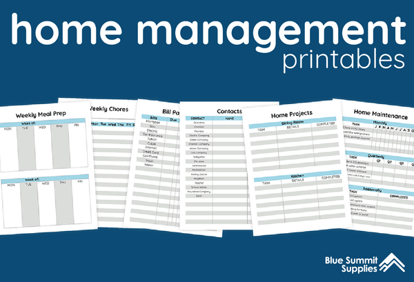 Getting Organized with a Home Management Binder