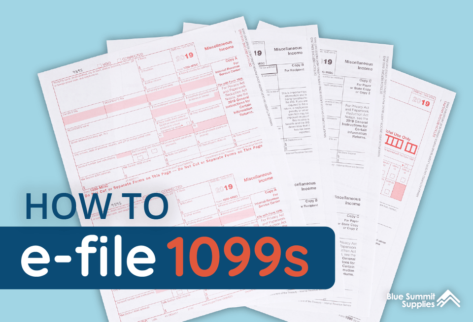 How to E-file 1099s