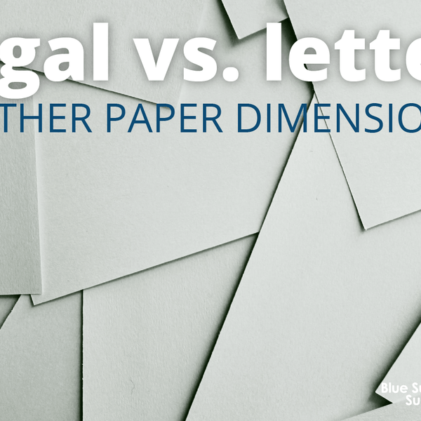 US Government Letter Paper Dimensions & Drawings