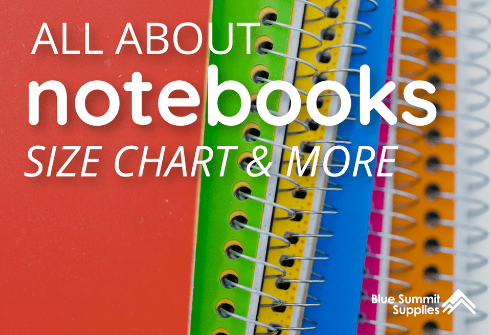 Notebook Identification Guide Common Types of Notebooks Explained, Including Notebook Size Charts
