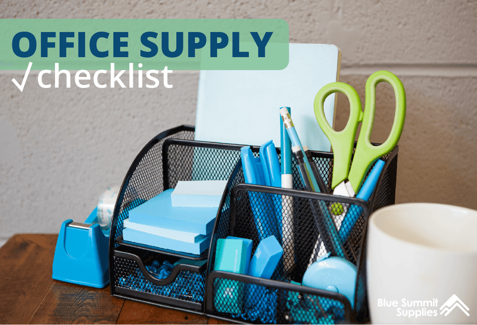 Free Downloadable Office Supply Checklist Form