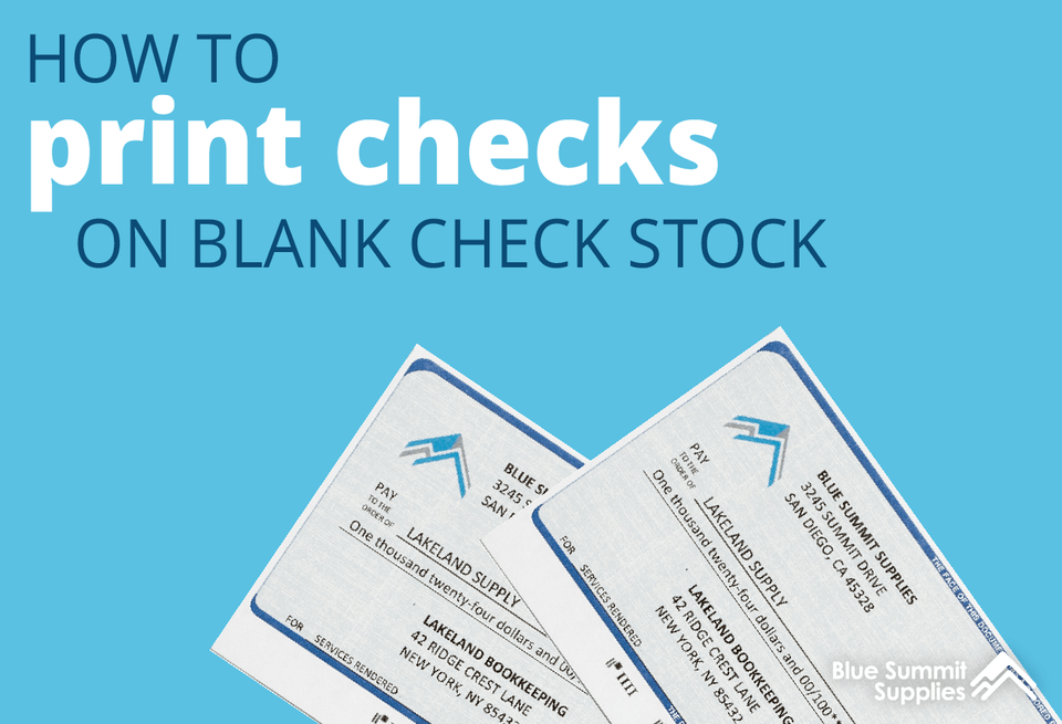 How to Print Checks in QuickBooks Online