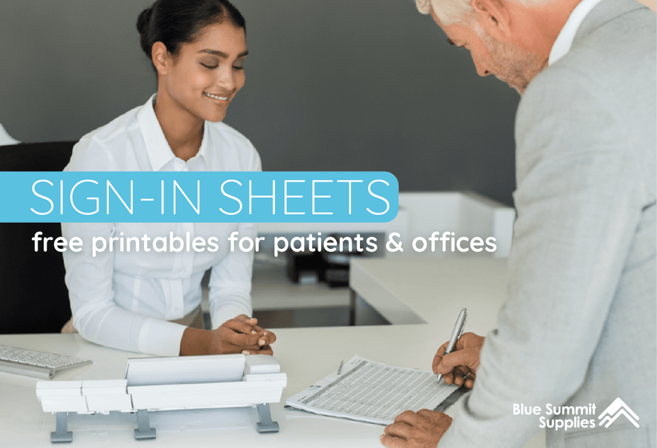 Printable Sign-In Sheet Options For Patients and Office Visitors