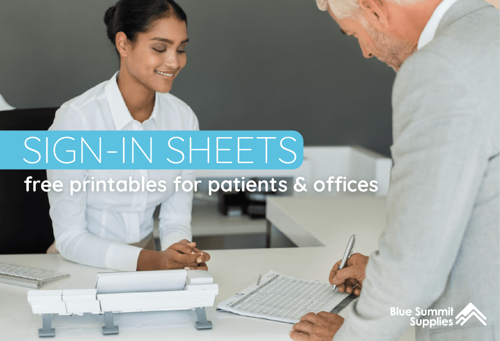 Printable Sign-In Sheet Options For Patients and Office Visitors for Free Printable Doctor Office Sign In Sheets