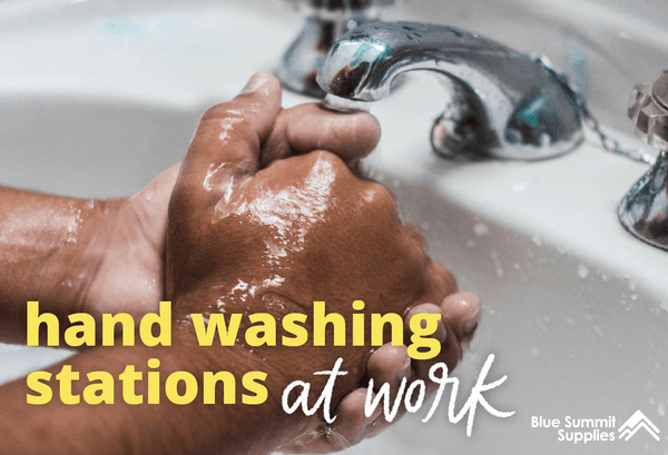 Workplace DIY Hand Washing Station (With Printable Restroom Signs)