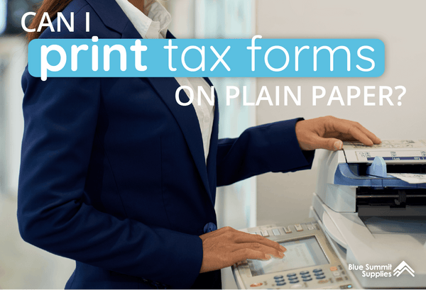 Can I Print 1099 on Plain Paper? And Other Tax Form Questions