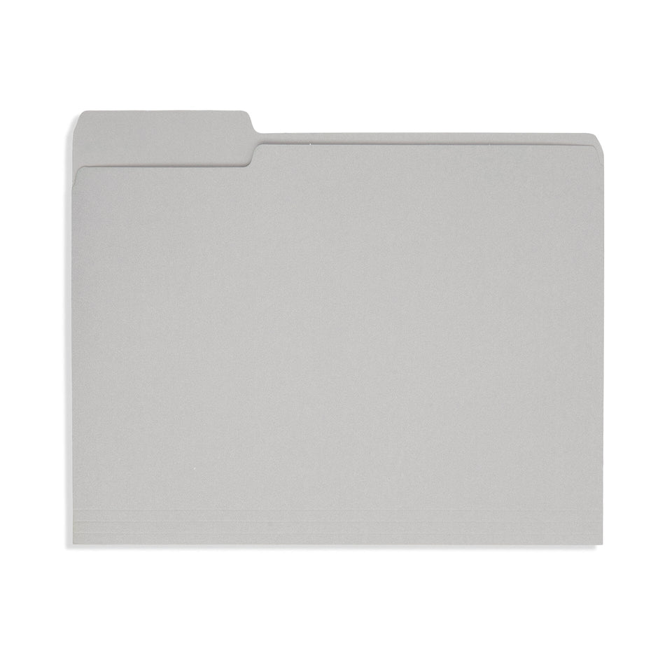 Blue Summit Supplies 1/3 Tab File Folder, Letter Size, Gray, 100 Pack Blue Summit Supplies 