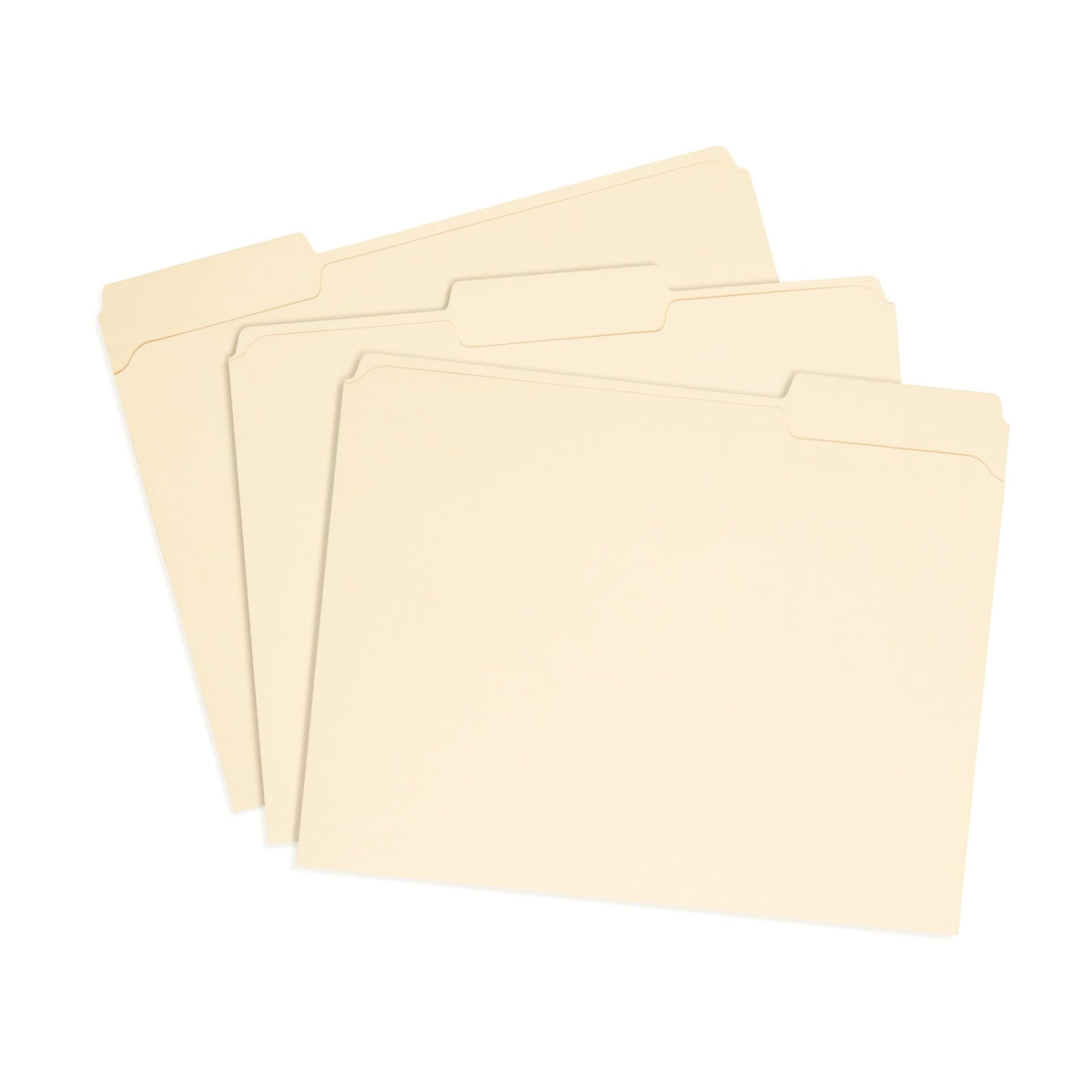 Blue Summit Supplies 1/3 Tab Heavy-Duty File Folder, Letter Size, Mani