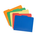 Blue Summit Supplies 1/3 Tab Reinforced File Folder, Letter Size, Assorted Colors, 100 Pack Blue Summit Supplies 