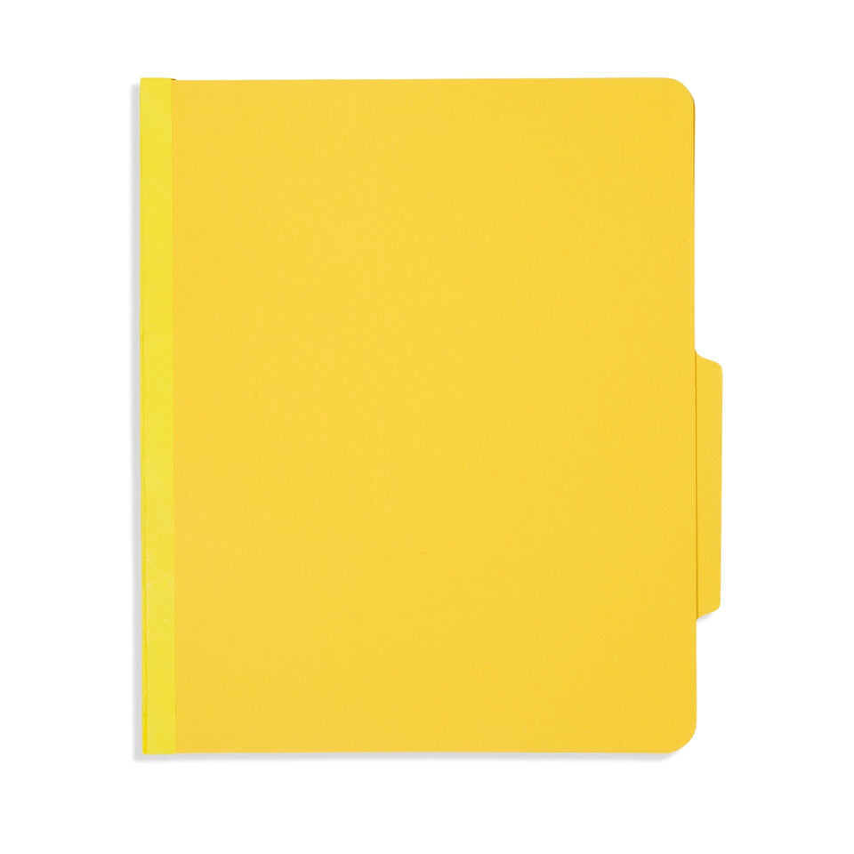Blue Summit Supplies Classification Folder, Letter Size, Yellow, 1-Divider, 10 Pack Blue Summit Supplies 