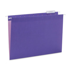 Blue Summit Supplies 25 Hanging File Folders, Letter Size, Assorted Jewel Tone Colors, 1/5 Cut Adjustable Tab Inserts, Designed for Color Coded File Organization, 25 Pack Blue Summit Supplies 
