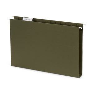 Hanging File Folders with 1" Expansion, Legal Size, Standard Green, 25 Pack Blue Summit Supplies 