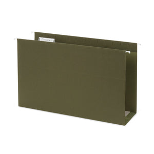 Blue Summit Supplies 25 Legal Hanging File Folders, LEGAL SIZE, Extra Large 4" Expansion, Includes 1/5 Cut Tab Inserts, Standard Green, Expanding Files with Extra Capacity, 25 Pack Blue Summit Supplies 