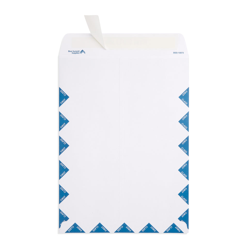 Blue Summit CMS 1500 Jumbo Right Window HCFA Envelope - 9” x 12.5” - 100 Insurance Claim Envelopes with Security Tint and Peel and Seal