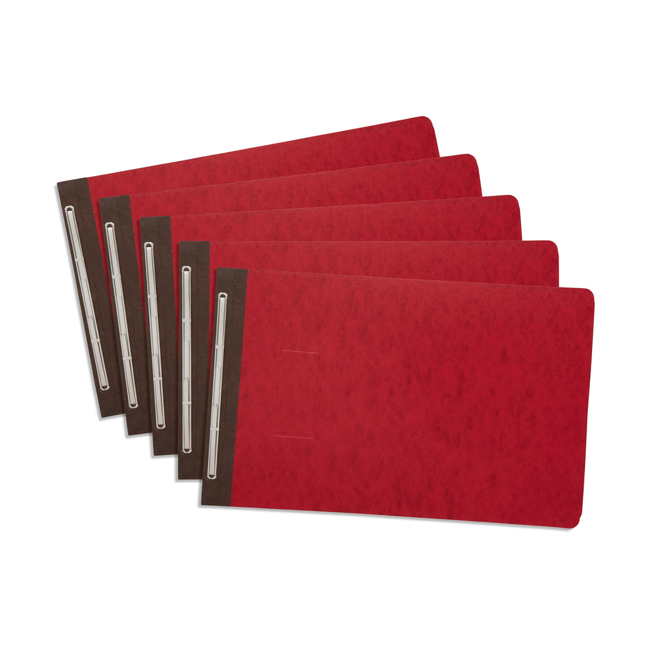 Blue Summit 10 Pressboard Report Covers with Fasteners, Red, 11” x 17” Tabloid Size Press Board Report Cover, 3” Capacity, 10 Pack