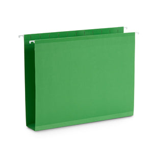 2" Expansion Hanging File Folders, Letter Size, Assorted Colors, 50 Folders Blue Summit Supplies 