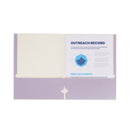 2 Pocket Folder, 1 Side Printed, 3-Hole Punched, Assorted Pastel Colors, 50 Pack Blue Summit Supplies 