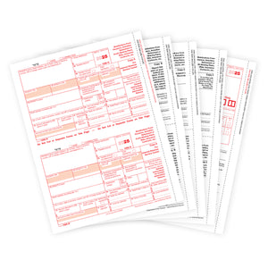 1099-R Tax Forms 2025, 4 Part Laser Forms Kit with 3 1096 Transmittals, 25 Pack