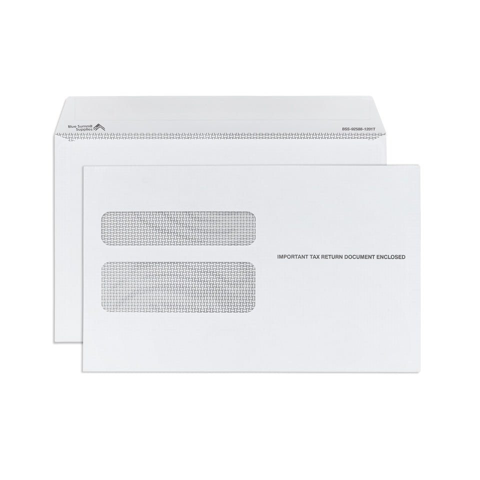 Blue Summit Supplies Envelopes, W2 Tax Form Envelopes, Self Seal, 50 Pack