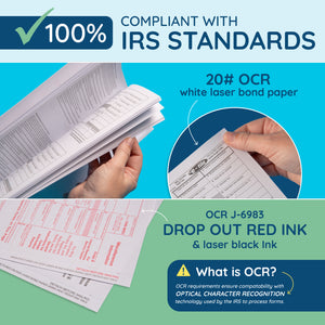 2026 Blue Summit Supplies Tax Forms, W2 4-Part Tax Forms Kit, 25 Forms