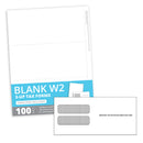 2026 Blue Summit Supplies Tax Forms, Blank W2 3-Up Horizontal Bundle, 100-Pack