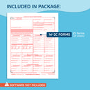 2026 Blue Summit Supplies W2-C Wage Corrected & Tax Statement Form, 25 Pack