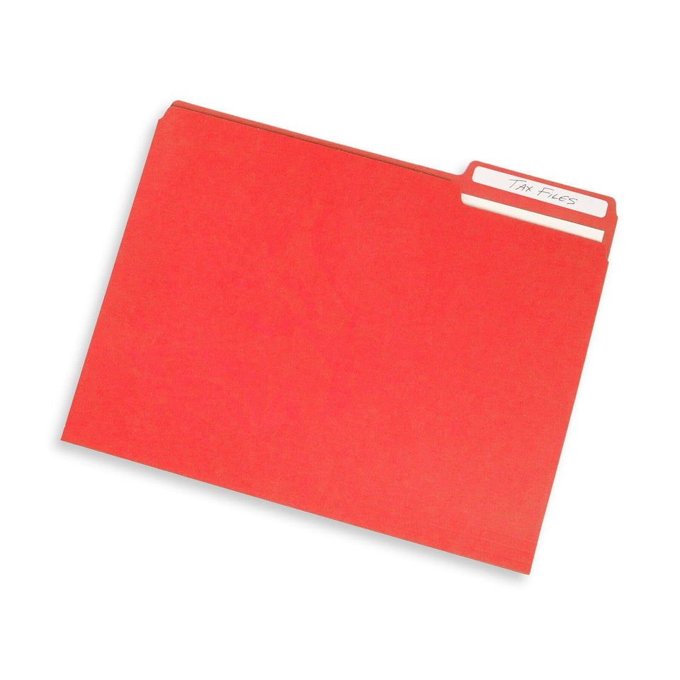 File Folders, Letter Size, Red, 200 Pack Blue Summit Supplies 
