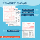 2026 Blue Summit Supplies Tax Forms, 1099 MISC 5 Part Tax Forms Kit, 50-Count