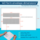 2026 Blue Summit Supplies Tax Forms, W2 6 Part Tax Forms Bundle with Self Seal Envelopes, 50-Count