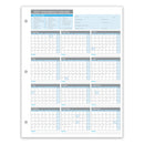 Blue Summit Supplies Employee 2027 Attendance Sheets, Hole Punched, 50 Pack