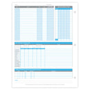 Blue Summit Supplies Employee 2026 Attendance Sheets, Hole Punched, 50 Pack