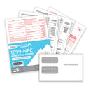 2026 Blue Summit Supplies Tax Forms, 1099-NEC Self-Seal 4-Part Tax Form BUNDLE, 25-Pack