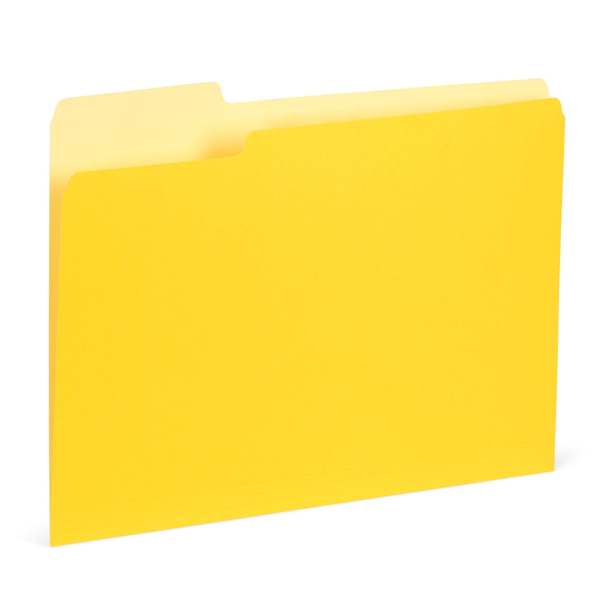 File Folder, Two Tone, Letter Size, Yellow (-316 color), 100 Pack