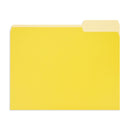 File Folder, Two Tone, Letter Size, Yellow (-316 color), 100 Pack Blue Summit Supplies 