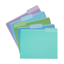File Folder, Two Tone, Letter Size, Ocean Tone Colors (-1085 colors), 100 Pack Blue Summit Supplies 