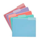 File Folder, Two Tone, Letter Size, Gem Tone Colors (-1046 colors), 100 Pack Blue Summit Supplies 