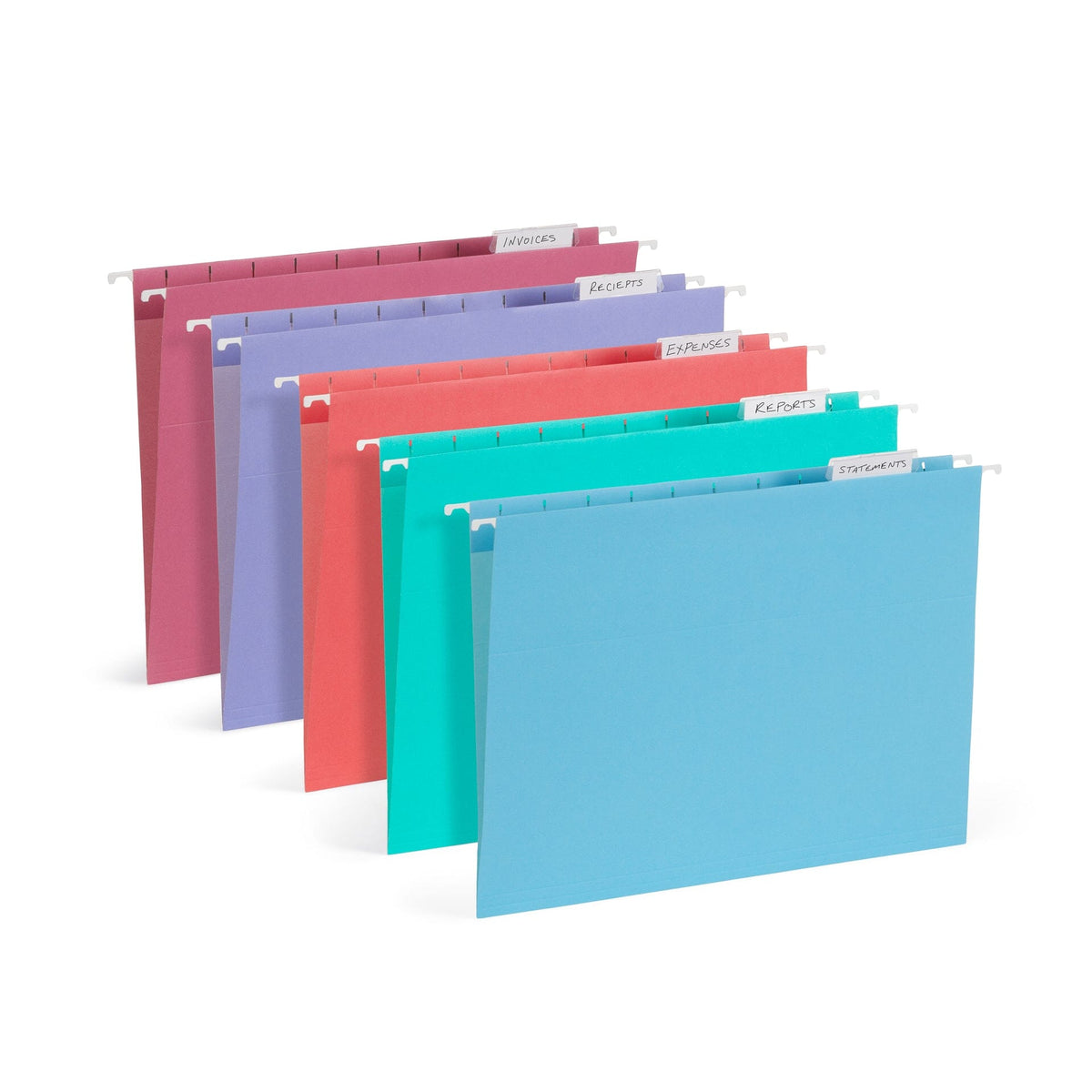 Hanging File Folders, Letter Size, Gem Tone (-1046 color), 25 pack