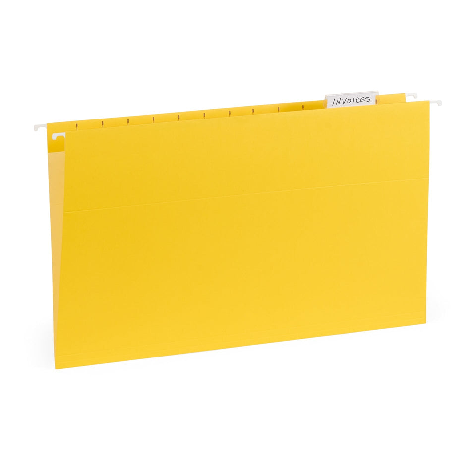 Hanging File Folders, Legal Size, Yellow, 25 pack Blue Summit Supplies 
